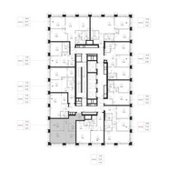 Планировка однокомнатной(квартира) площадью 43 квадратных метров в “ЖК SET (Сет)”