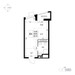 Планировка студии(квартира) площадью 28 квадратных метров в “ЖК Легенда Коренёво”