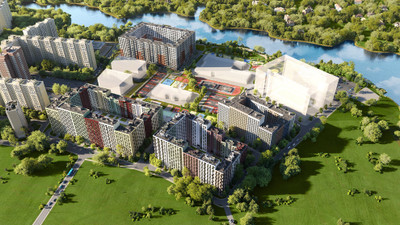 Планировка двухкомнатной(квартира) площадью 66.4 квадратных метров в ЖК “ЖК Эко Видное 2.0”