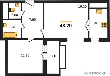 Планировка квартиры, ID 111841