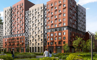 Фасад ЖК Притяжение Сити