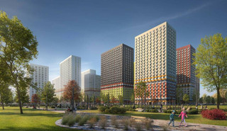 Общий вид на ЖК "Кузьминский лес"