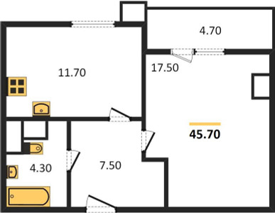 Планировка квартиры, ID 111580