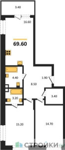 Планировка квартиры, ID 533023