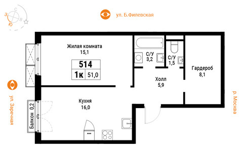 Планировка квартиры, ID 190989